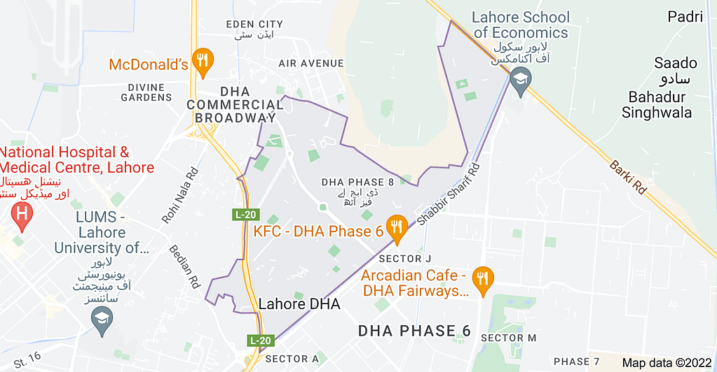 dhamaps.com dha phase 8 lahore map